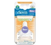 Dr Brown'S Option + Tetina + Boca Ancha 9M 2Uds