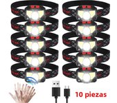 XPG+COB LED Headlamp USB Rechargeable Head Torch Head Flashlight Waterproof Head Torch Outdoor Camping Fishing Headlight