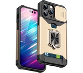 Best Sale Armor Card Holder Phone Case For Samsung A52 72 12 13 14 15 22 23 25 35  Back Covers Ring Phone Bag For Galaxy A73 A53