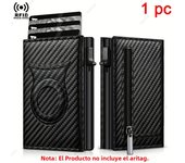Rfid Blocking Men Wallets Trifold Carbon Fiber Credit Card Holder Cardholder Coin Purse Minimalist Wallets for Apple Air Tag