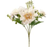 Poenia Arte Floral - Ramo de Rosas Artificiales - Decoración Floral - 35cm - 3pcs