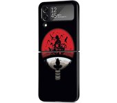 Black PC Hard Case For Samsung Galaxy Z Flip 4 3 5G Funda ZFlip4 Luxury Shockproof Back Phone Coque Narutos Anime Logo