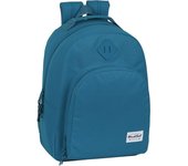 SAFTA - BLACKFIT8 EGEO Mochila Adaptable a Carro Portamochilas con Bolsillos laterales portabotellas - Mochila Diseño Único y Licencia Oficial con dos compartimentos grandes - Mochila Hombreras y espalda ergonómicas y acolchadas - Mochila