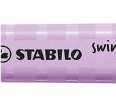 Stabilo Swing Cool Marcador Fluorescente - Cuerpo Plano - Punta Biselada - Trazo 1-4mm - Tinta Base Agua - Color Brisa Violeta