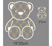 2PCS Cute Cartoon Bear Ironing Hot Transfer Stickers for Clothes, Vinyl Hot Stickers Fashion New DIY Clothes Hat Stickers