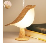 Lámpara de mesa de control táctil, luz regulable de 3 vías con forma de pájaro, USB recargable, lámpara LED de escritorio portátil para, niños, hogar, oficina, etc