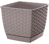 Prosperplast Maceta RATOLLA SQUARE 1,5L - Diseño Moderno - Alta Calidad