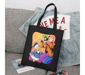 Disney A Goofy Movie Cartoon Large Capacity Canvas Shoulder Bag Women's Casual Tote Kids Student Handbag Shopping