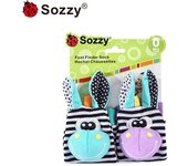 Correa de muñeca decorativa relajante para bebé Sozzy, correa de reloj, calcetines sonajero para recién nacidos, juguete educativo para bebés de 0 a 1 años