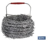 Cofan Alambre de Espino Galvanizado 1.7mm X 50m - Herrajes para Muebles