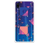 Funda compatible con Xiaomi Redmi Note 7-Note 7 Pro - Geometric bluerose