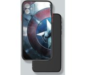 Captain America Marvel logo Cool For iPhone 16 15 14 13 12 11 Pro Max Plus Mini Frosted Translucent Phone case