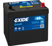 Batería de coche Exide EB604 Excell. 12V - 60Ah/480A (EN) Caja D23