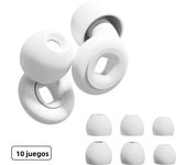 HUAK 1set Reusable Silicone Ear Plugs+ Extra Coverage, Perfect For, Swimming, sleeping, learning, Concert, Motorcyclists & More