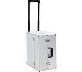 vidaXL Maleta trolley de piloto aluminio plateado 47x39x27 cm