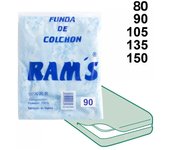 Ram'S Funda de Colchón Punto Madeira Rams 100% Poliéster Cremallera Protección Ácaros Hongos Lavable 80/90/105/135/150 Cm