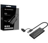 Conceptronic Lector de Tarjetas USB 3.0 con Adaptador USB-C - Compatible con SD, Micro SD, MS, M2, CF y Xd