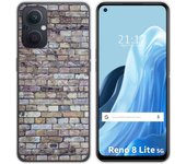 Funda Silicona para Oppo Reno 8 Lite 5G diseño Ladrillo 02 Dibujos