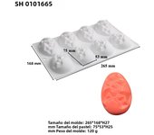 Easter Eggs Chocolate Silicone Molds Large 3D Breakable Easter Egg Surprise Chocolate Molds Egg Mold for Diy Easter Decorations