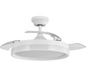 FABRILAMP Ventilador de Techo Zenit Blanco 72W 6 Velocidades 3000-4500-6000K con Mando a Distancia