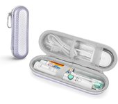 Estuche de Viaje para Cepillos de Dientes Eléctricos y Otros Cepillos de Dientes, Bolsa de Almacenamiento Protectora Dura Portátil