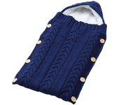 Manta envolvent para Bebe, Saco de dormir para Bebe recién nasido, mantas receptoras, envoltura de cochecito de Bebe de DOT suave y Gruesto para Bebe de 0 A 6 month