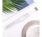 Silicone Strap+Case For Huawei band 8 9 Transparent Watchband Replacement Bracelet for Honor band 6 7 Protector Case Accessories