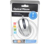 Ratón óptico para Ordenador, ratón con Cable USB de diseño ergonómico con 3 Botones de Alta definición 1200 dpi, para ratón de Ordenador portátil,Cable de 1.30m