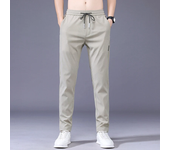 New Men's Casual Pants Thin Pant Straight Summer Quick Dry Trousers Male Fashion Stretch Khaki Jogging Lightweight Pants