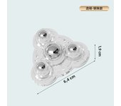 4Pcs Furniture Casters Wheels Self Adhesive Heavy Duty Pulley Stainless Steel Strong Load-bearing Universal Wheel 360° Rotation