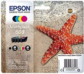 Cartuchos de Tinta Epson Multipack 4 Colores 603 para Impresoras Expression Home y Workforce | Tinta Original | Fiable y de Bajo Coste
