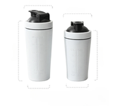 500/750ML Stainless Steel Protein Powder Shaker Bottle with Scale Leak Proof Water Bottle for Gym Fitness Sport Whey Shakes Cup