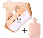 Hot Water Bag for Menstruation Hot Pack Pouch Microwave Heating Plush Cover Stomach Belt Warm Waist Cover Hot Water Bottle Bag