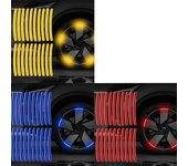 20-60pcs Hub Reflective Sticker Tire Rim Reflective Strips Luminous for Night Driving Car Bike Motorcycle Wheel Sticker