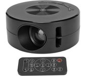 Mini proyector de vídeo, proyector portátil 1080P compatible con USBteléfono Android, dispositivos tecnológicos, proyector para exteriores, mini TV para el hogar/camping/viajes/fiesta, artículos geniales, regalos de cumpleaños personalizados