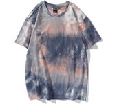 Tie Dye Men's Summer T-Shirt 100% Cotton Colorful Fashion Short Sleeves Tshirt for Woman Streetwear Hip-Hop Male Tops M-2XL