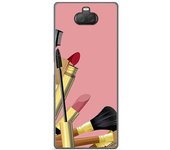 Tumundosmartphone Funda Gel Tpu para Sony Xperia 10 Plus diseño Brochas Dibujos