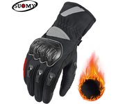Suomy Women Winter Warm Motorcycle Gloves Lady Girls New Pink 100% Waterproof Guantes Moto Luvas Touch Screen Motocross Glove