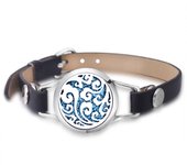 New Tree of Life Aromatherapy Leather Bracelet Essential Oil Diffuser Perfume Locket Bracelet Beautiful Women Wristbands Jewelry