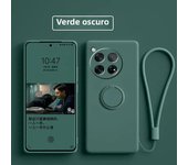 Case for OnePlus 12 Case Liquid Silicone Ring Stand Phone Shell Coque for OnePlus 12 Cover Shockproof 1+12 Bumper Back Funda