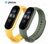 2PCS Watchbands for Xiaomi Mi Band 7 bracelet Miband 5 6 NFC Replacement Wristband Sport Silicone correa mi band 7 6 3 4 8 strap