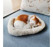 Realista dormir sudadera respiración Gato Perro peludo con Esterillas Creativos animales Decoración