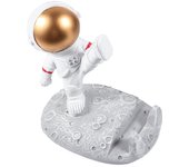 Soporte de teléfono de Astronaut, novedoso soporte de escritorio para Celular, soporte Creative para Celular, figura de Resina, decoración para el hogar, La Oficina, el teléfono, Las tabletas (dorado)