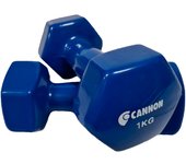 Juego de dos Pesas de Vinilo, 1, 1.5, 2, 3, 4, 5 Kg, set de Mancuernas de gimnasio para entrenamiento fitness y musculación, pesas hexagonales de vinilo, material de deporte.