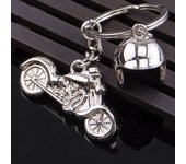 Fashion Men Crosscountry Motorcycle Helmet Pendant Metal Keychain Car Key Ring Gift
