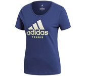 ADIDAS Camiseta Category W Mujer manga corta azul de tenis y padel con tecnologia Climalite - CV4285