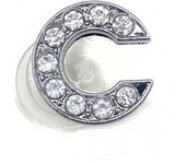 Diamond Shoe Charms Glitter Rhinestone Letter Silver Crystal Alphabet Shoe Decorations Jewelry Slider Bracelet Wristbands
