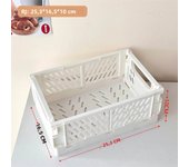 S/M Foldable Desktop Storage Box Cute Makeup Jewellery Stationery Toys Box Multi-functional Storage Portable Organizer Portable