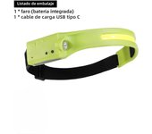 LED Headlamp Rechargeable Sensor Head Light Built-in Battery Head Flashlight Waterproof Outdoor Camping Fishing Running Lantern
