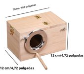 Pet Bird House Parakeet Nest Box Bird House Budgie Wood Breeding Box For Lovebirds Parrotlets Mating Box